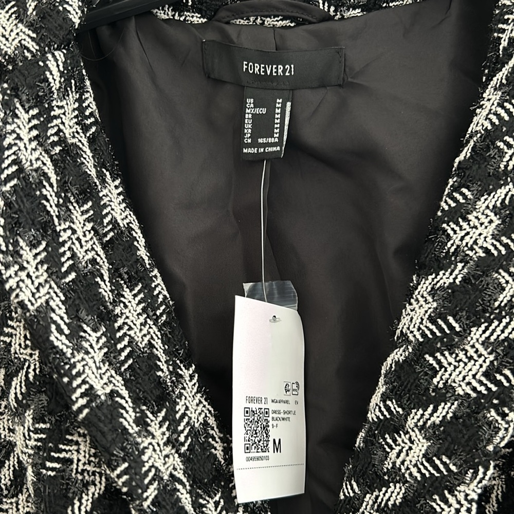 🖤 NWT Chic Houndstooth Double-Breasted Mini Dres… - image 4